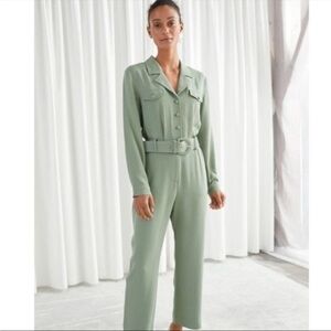 & Other Stories Sage Belted Jumpsuit